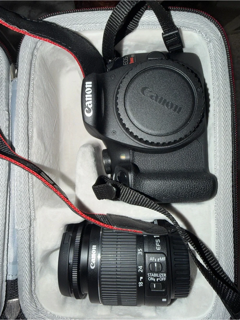 Canon Black DSLR Camera Body with Black EF-S 18-135mm Lens